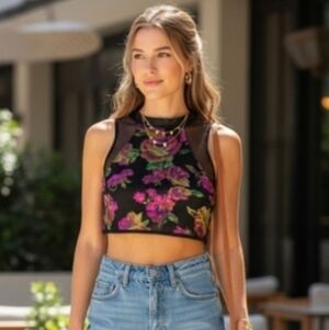 NEW- TopMelon Blue Graphic Tee